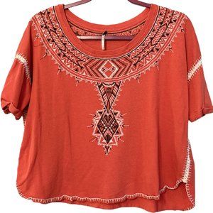 OVERSIZED EMBROIDERED TOP